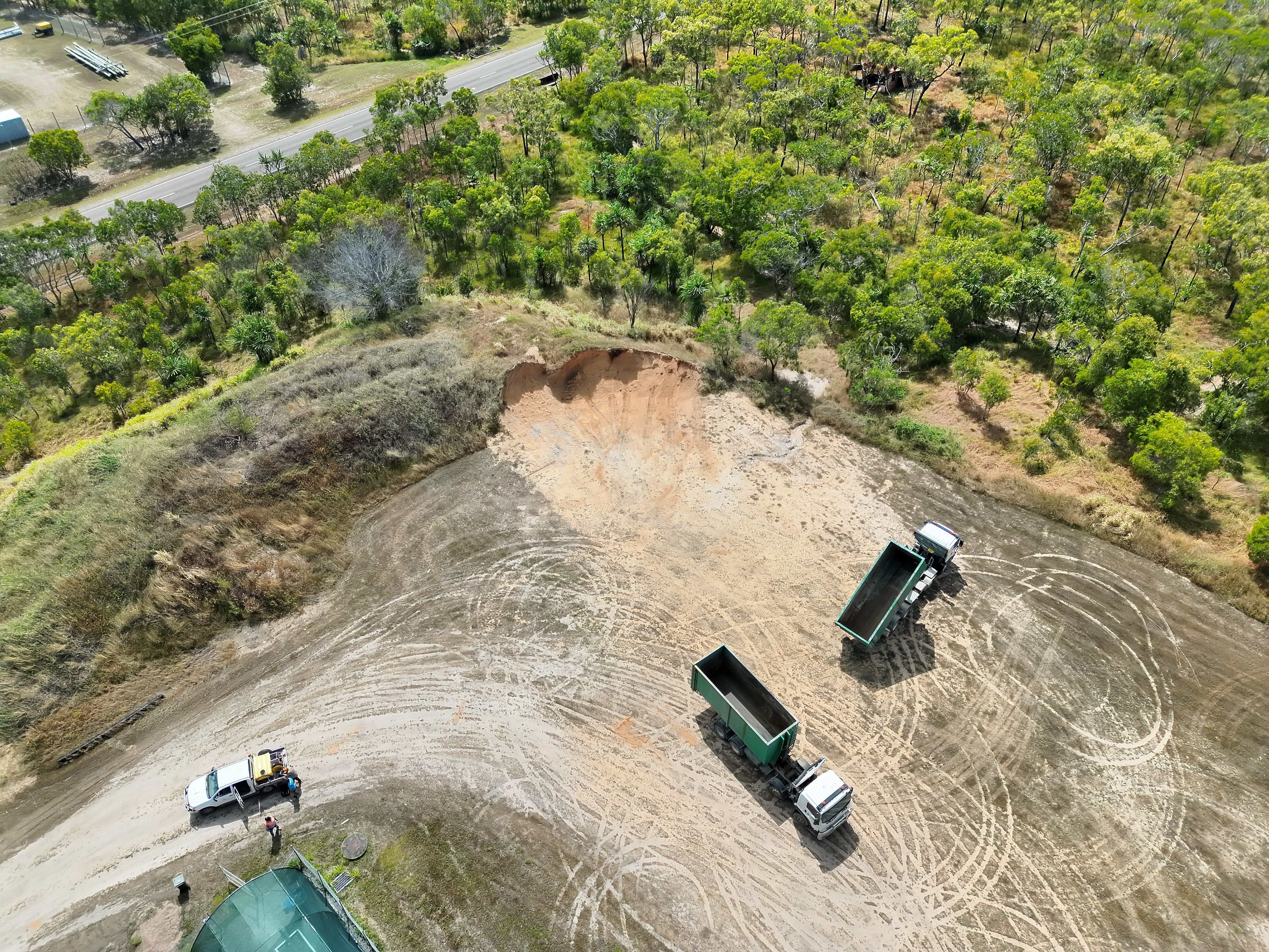 Sand Stockpile & Sports Worksite